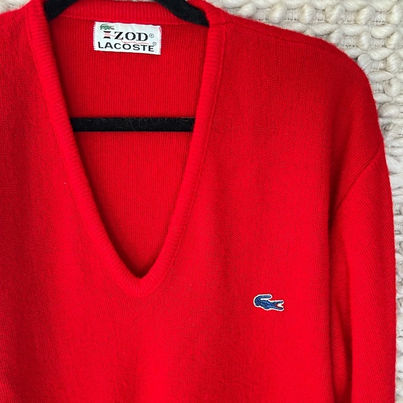 Lacoste Sweaters - VINTAGE 🐊 Lacoste V-Neck Sweater